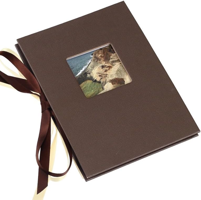 Travel Growth Commemorative Book ﻿ Paper Folding Insert Accordion Album DIY Memorial Album Cover Creative Album Applicable to Photos, Receipts, Star Cards, etc(D)