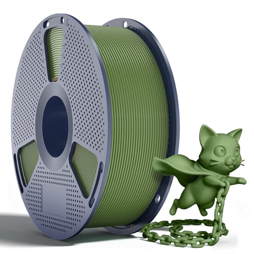 Image of SUNLU PLA+2.0 Filament 1.75mm, Upgraded Tougher & Stronger PLA Plus for 3D Printers, Smooth & Neatly Wound, ±0.02mm Accuracy, 1KG Spool (2.2lbs),Olive Green