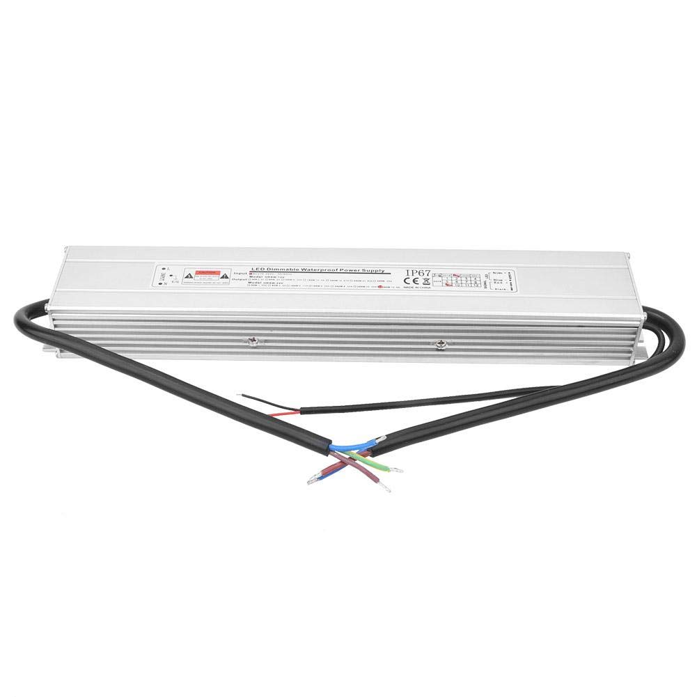 Alimentatore dimmerabile 2 in 1, DC24V 12.5A 300W Uscita IP67 impermeabile SCR/0-10V Alimentatore LED AC170~260V (50/60Hz)