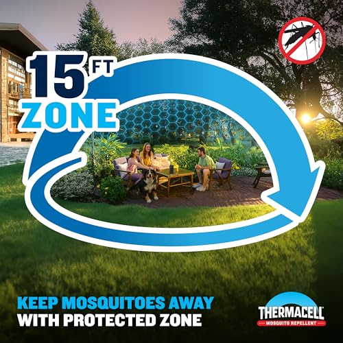 Image of Thermacell Mosquito Repellent Refills; Provide 120 Hours of Protection; Contain 30 Repellent Mats, 10 Fuel Cartridges; Compatible with Any Fuel-Powered Mosquito Repeller Product