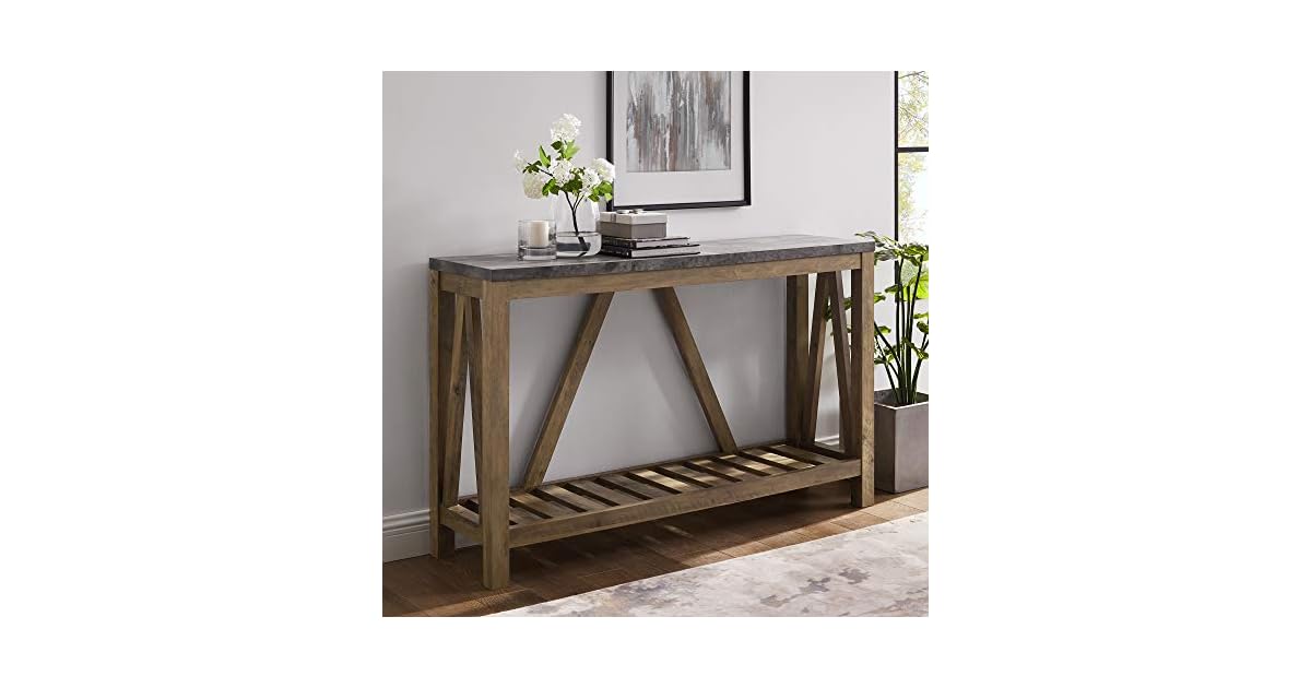 Walker Edison 52 Inch Modern Farmhouse Accent Entryway Table only 146.99