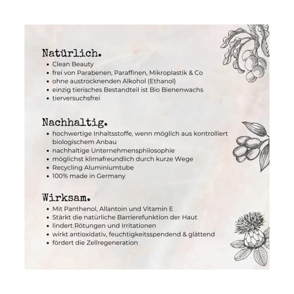 SCHMIERZEUG Hand Cream, Clean Beauty mit Sheabutter, Panthenol & Allantoin, wirklich effektiv bei trockener Haut, zieht schnell ein, Handcreme unterstützt bei Neurodermitis, parfümfrei, 75ml – Bild 8