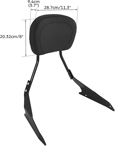 Miniatura 2 de TCT-MOTORPARTS Respaldo de barra desmontable para pasajeros negros para Suzuki Boulevard M109R 2006 2007-2024 M109R2 2008 2009 M109RZ Limited 07-11