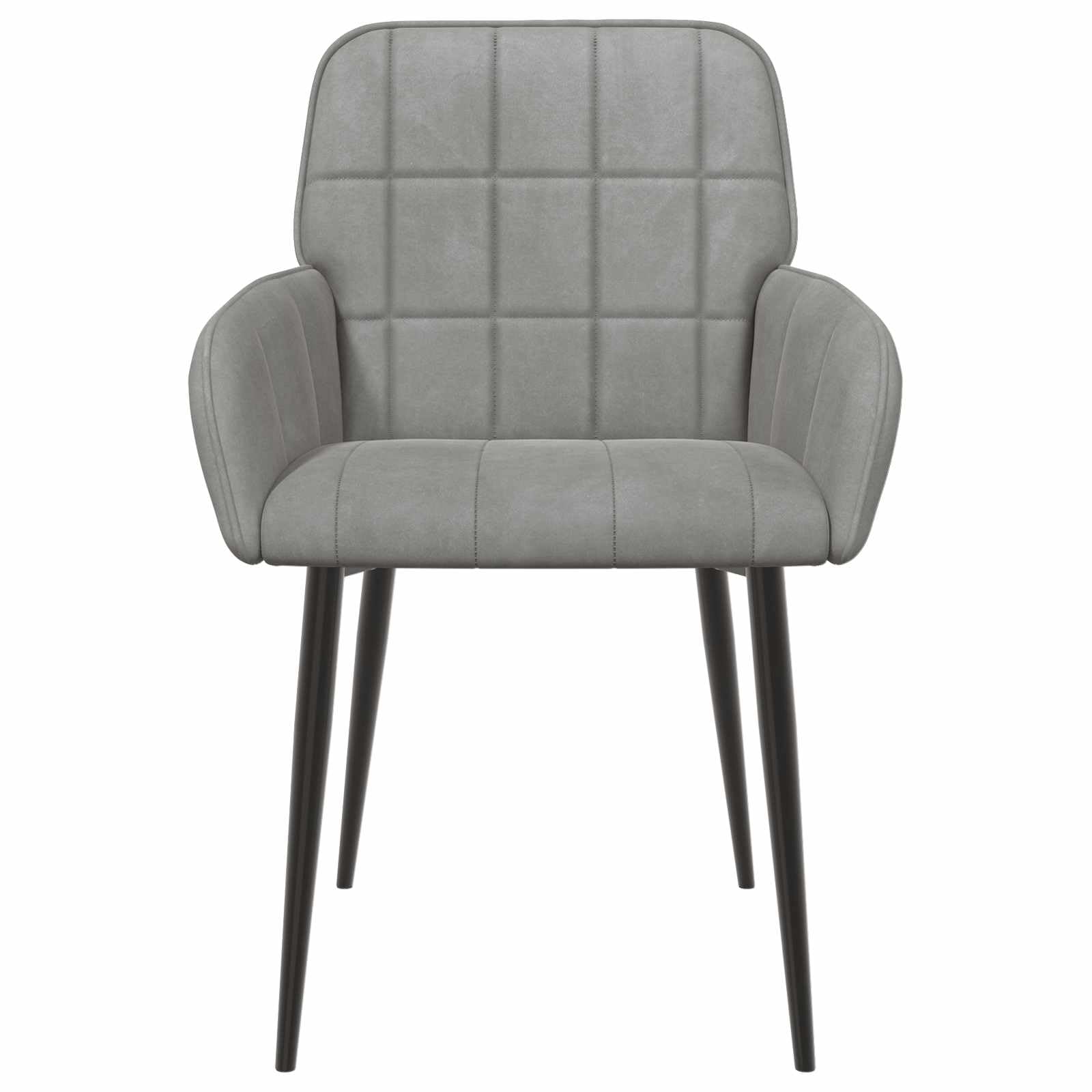 Sillas de Comedor 4 uds. Terciopelo Gris Claro 57 x 50 x 85 cm, Sillas de Comedor, 25.372 kg-3428165