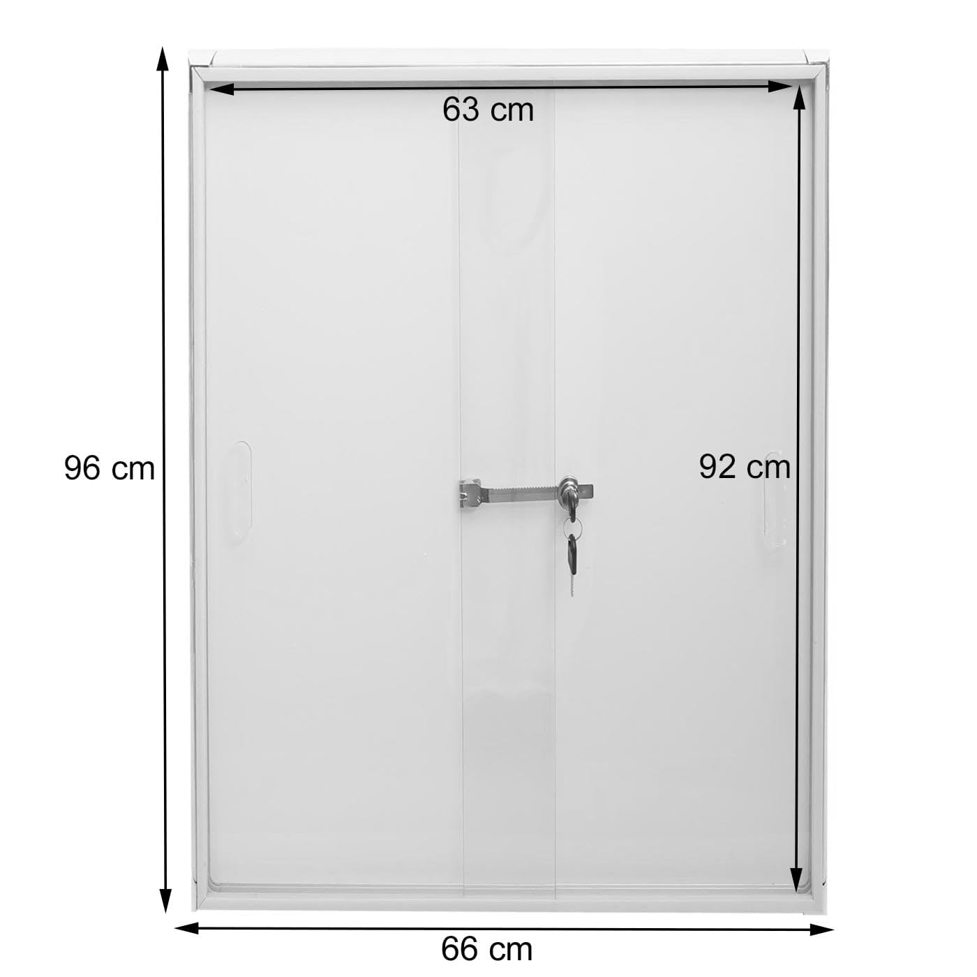 HWC-Q50, tablica magnetyczna, tablica suchościeralna, tablica do przypinania, aluminium, zamykana, wraz z akcesoriami 96 x 66 x 9 cm