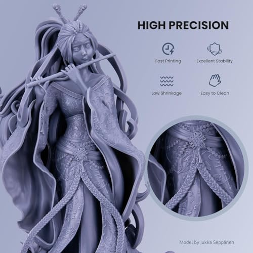 image for ELEGOO Water Washable 3D Printer Resin LCD UV-Curing Resin 405nm Stand