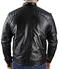TruClothing Men's Biker Jacket Outwear Windproof Winter Motorcycle Rider Real Leather Jackets Coat Retro - Black XXL #1