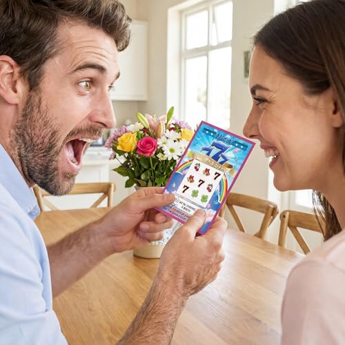 Image of Frienda 10 Pcs Pregnancy Announcement Scratch off Cards 4 x 6 Inch Baby Announcement Fake Lottery Tickets Pregnancy Reveal Creative Ideas for Surprising Future Dad, Family and Friends