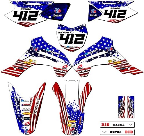 2019-2020 KLX 140 G Merica USA Senge Graphics Complete Kit Compatible with Kawasaki