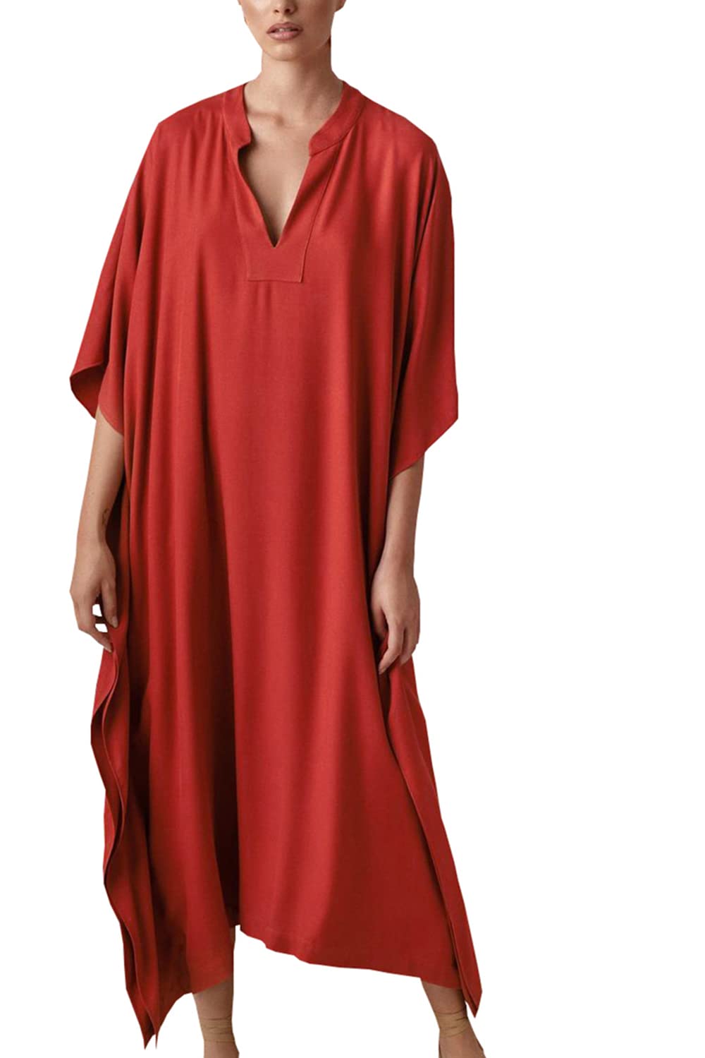 Caftano lungo da donna, stile bohémien, cardigan da spiaggia, copricostume da bagno, vestaglia taglie forti