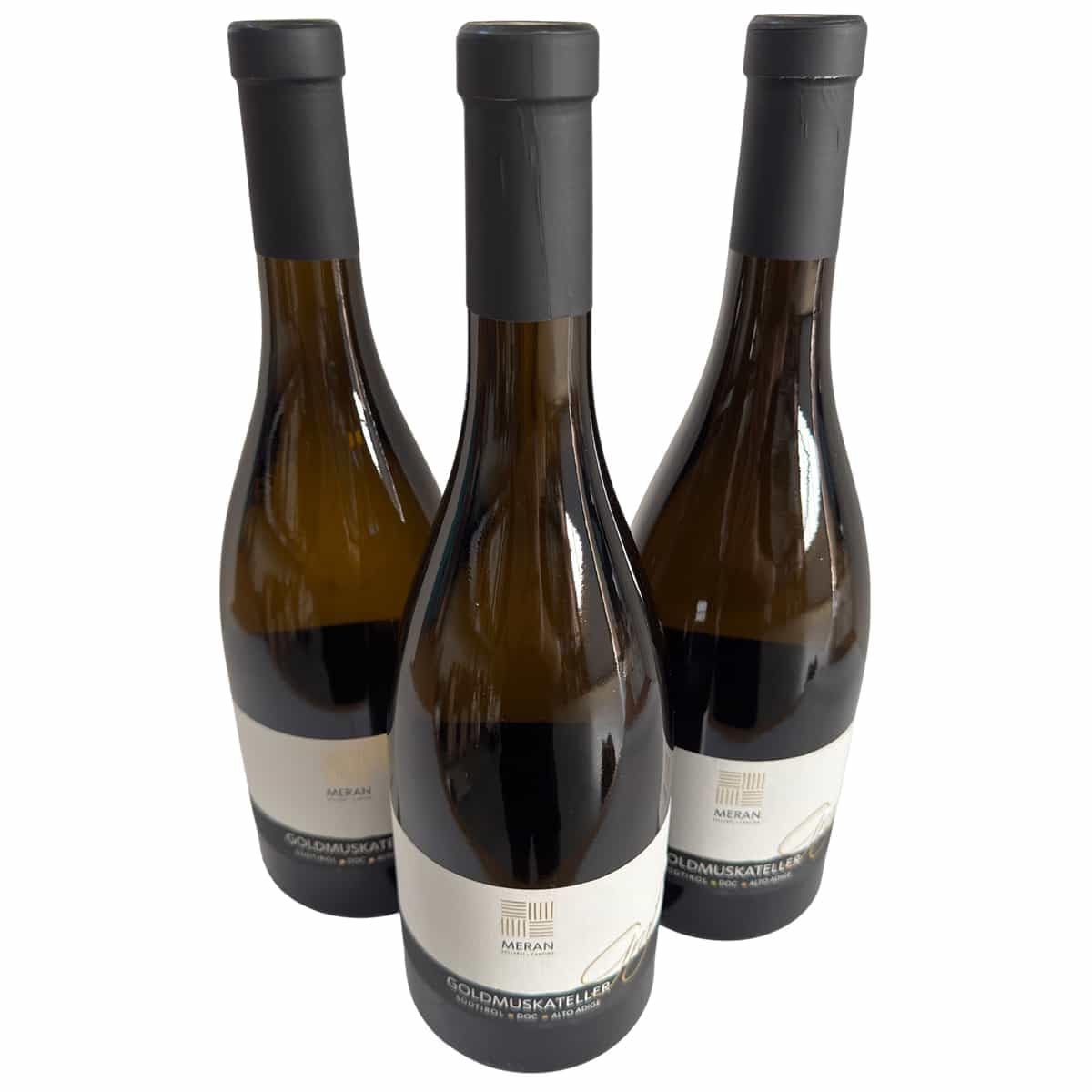 Graf Goldmuskateller Südtirol DOC 2025 – Kellerei Meran – 3×0,75L Weißwein | Aromatische Blütenwürze, feine Muskatnoten, zarte Fruchtfülle, leichter Schmelz, harmonische Frische