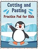 cutting pad  Cutting and Pasting Practice Pad for Kids: A Scissor Skills and Coloring Workbook for kids ages 3-8 with Animals and their Habitats