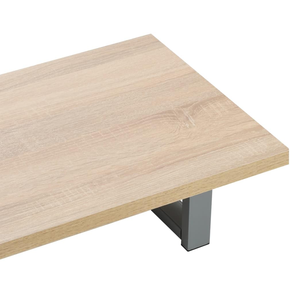 Mueble de baño marrón roble 60 × 40 × 16,3 cm, estantería de madera maciza con soporte de metal, diseño moderno y durabilidad, armario de pared para baños pequeños, aseo de invitados y baño