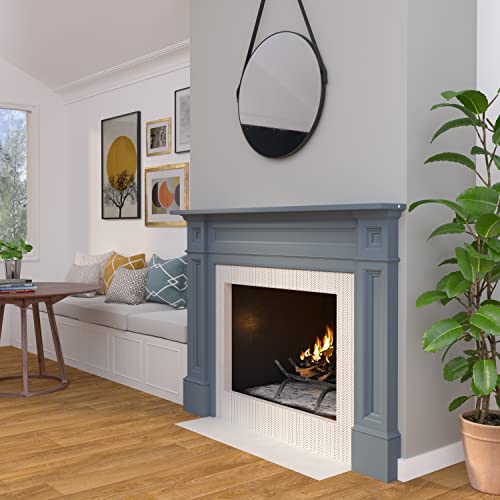 Image of Pearl Mantels ARYB50140 Rich Architectural Quality Wood Mantel Surround, 50 inchW x 42 inchH, Unfinished