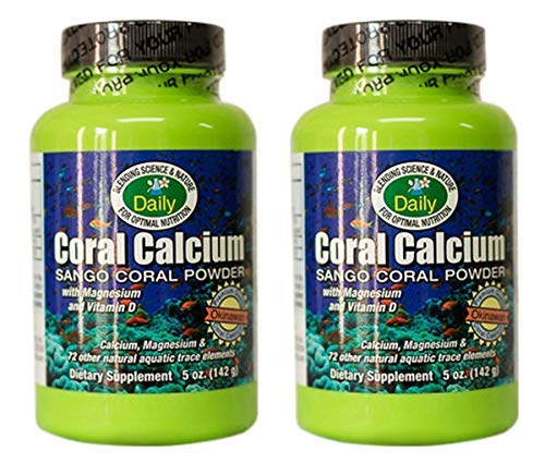 Daily Manufacturing Coral Calcium Coral Calcium, Magnesium, & D3 Sango Powder 5 oz (2)