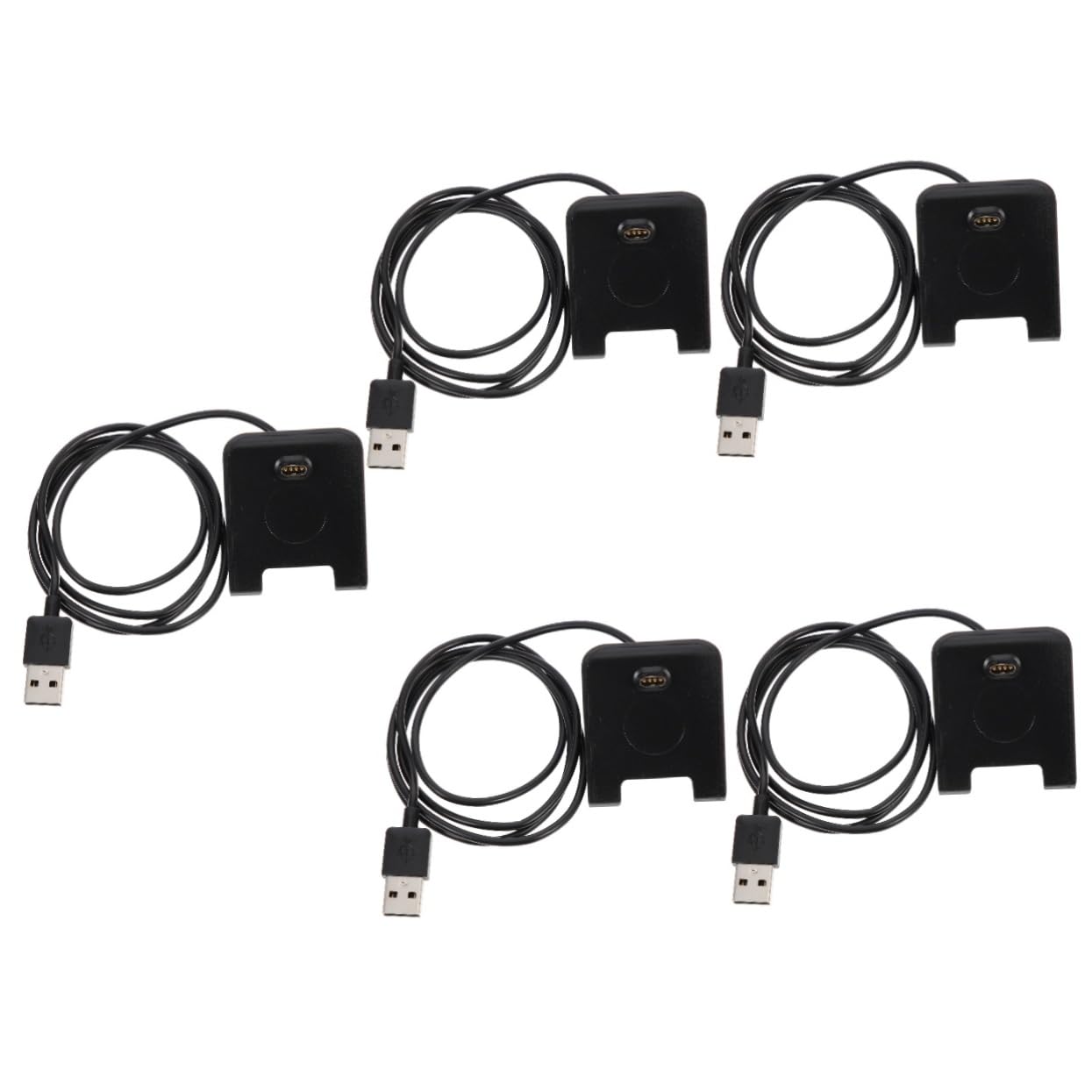 BESTonZON 5pièces Station De Charge Dock pour Montre Connectée Compatible Chargeur USB Pratique Et pour Montres De Sport