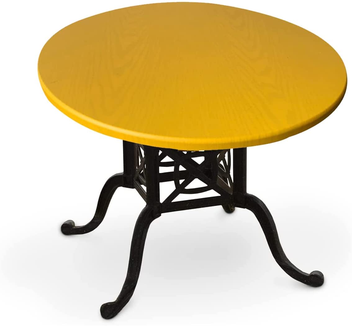 Nappe ronde en vinyle imperméable et infroissable avec élastique