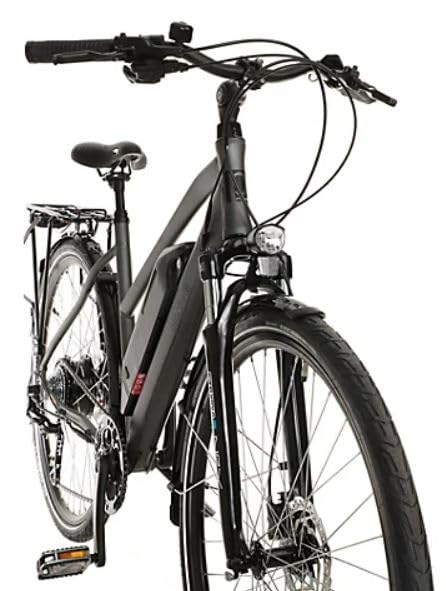 Prophete eTrekking E-Bike 28 Inch / Electric Bicycle - 250 W Rear Motor,  120 km Range, 8-Speed Derailleur, Hydraulic Disc Brakes, 100 Lux LED,  Suntour Suspension Fork, Anthracite Matt : Amazon.de: Sports \u0026 Outdoors
