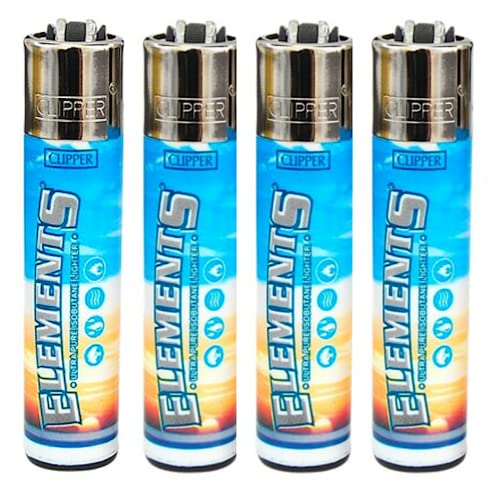 4 Encendedores Recargables Clipper Elements miniatura 1