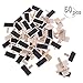 Produktbild 50PCS Mini Chalkboard Clips, Holz Foto Hinweis Clip Blackboard, Retangle Message Board für Memo, Tischnummer Zeichen, Hochzeit, Bar, Food Label, Party Decor