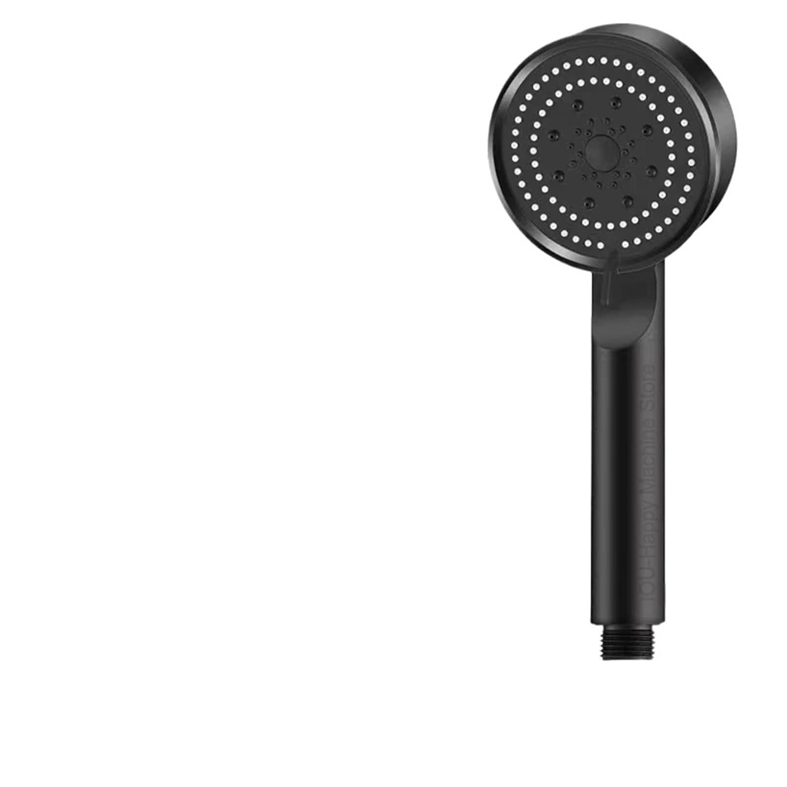 Mqfbnnp Black Shower Head Shower Head 5 Modes Adjustable High Pressure Water Saving Massage Bathroom Accessories(Black)