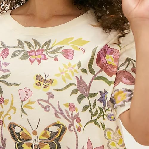 Womens Boho Graphic Oversized T Shirts Loose Fit Crewneck Short Sleeve Tops Summer Casual Blouse Y2K Basic Tee3