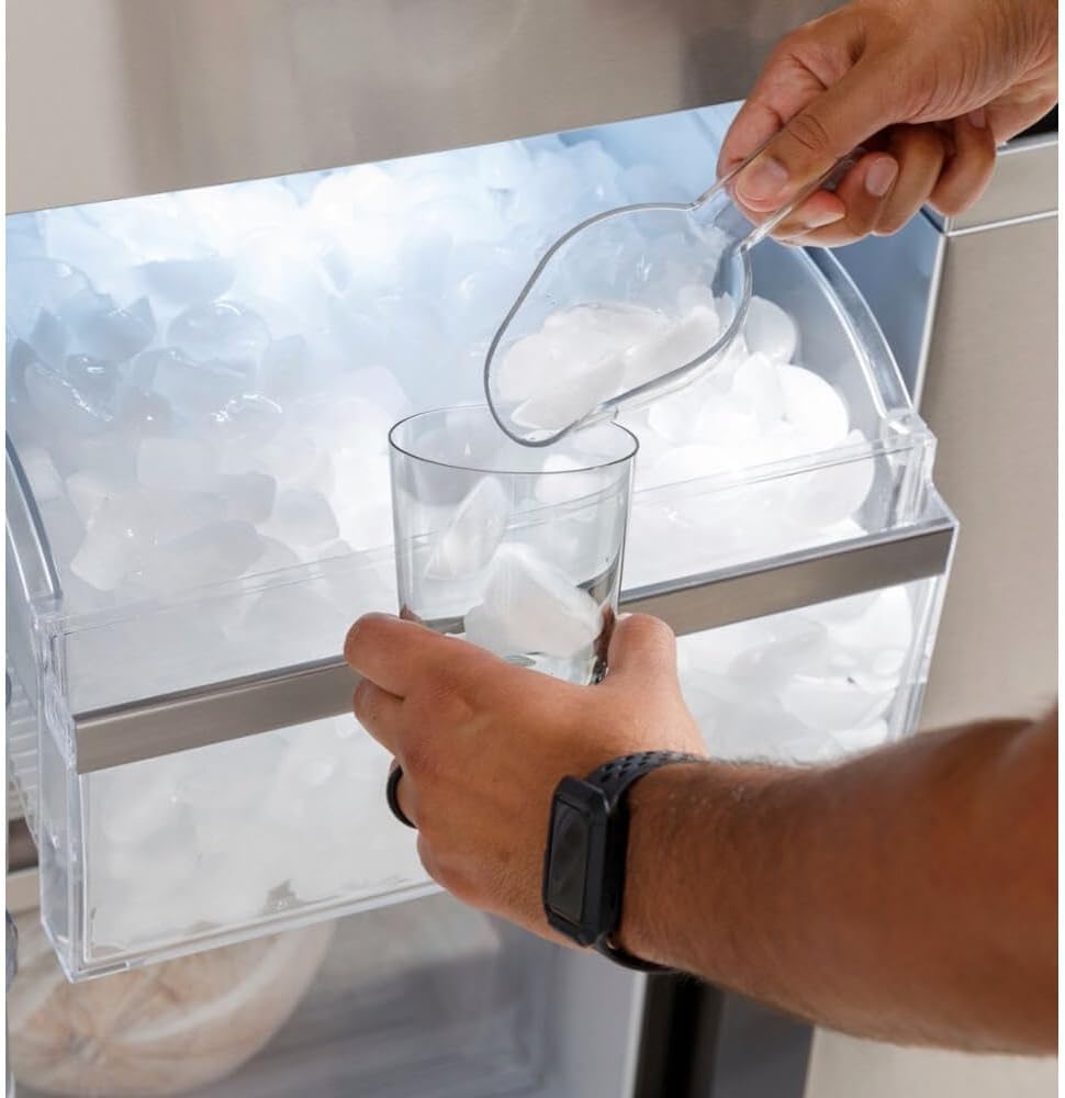 GE PAD28BYTFS 36 Inch Freestanding 4-Door French Door Smart Refrigerator with 28 cu. ft.