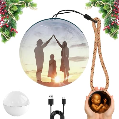 Memory Sphere with WiFi Upload 3D Video Display Customizable Keepsake