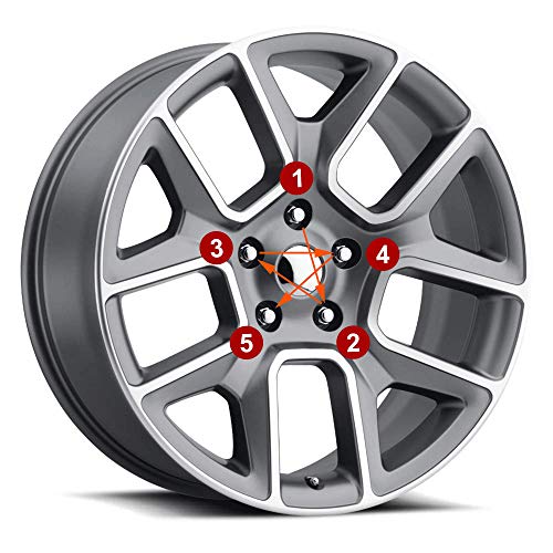 image for FLYCLE 12x1.5 Wheel Lug Nuts, 20PCS Chrome 12mmx1.5 Closed End Bulge A