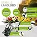 Juskys Schubkarre 100L, 250 kg – mit verzinkter Wanne, Luftreifen & Metall Felge, stabile Garten Schubkarre & Schiebkarre – Transportkarre Garden Silber