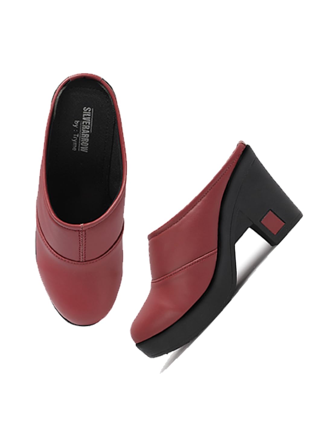 silverarrow Womens Dorra Mules | Casual Shoes | Block Heel Mules Sandals Open Back | Suitable for Casual Outfit-picture-48