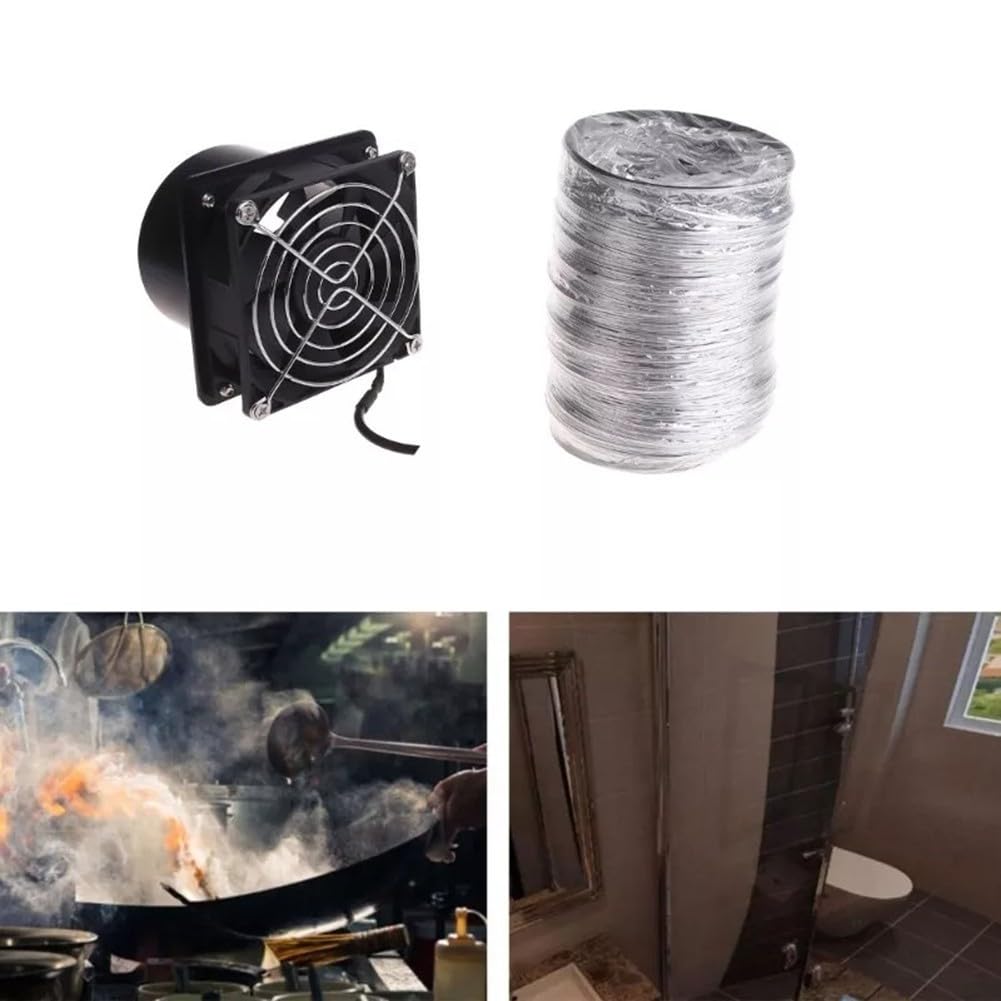 ZYWUOY USB Solder Fume Extractor Fan With 3 Duct Sizes, Efficient Ventilation(Fan plus 1m pipe), As Picture Show - Image 4
