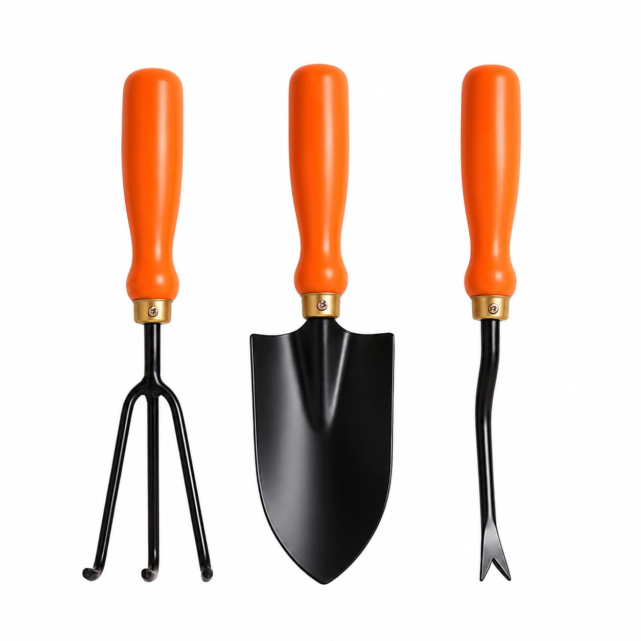 Garden Tool Set of 3 Pcs - Home Tools & Gardening Tools Kit for Home Garden- (Big Trowel, Cultivator, Weeder) - Terrace Gardening Accessories, Gardening Essentials, Garden Tools Heavy Duty-image-0