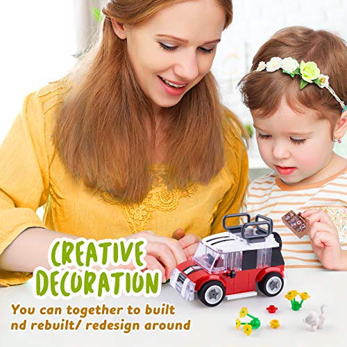 LIGHTDESIRE Music Boxes Building Blocks for Kids, Colorful Musical Rotating Car Wheels, Preschool Learning Toy Age 4-8 and up, Birthday Desktop Decoration Gifts for Girls Boys - Thumbnail 7