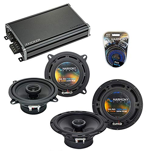 Harmony Audio Compatible with Chevy Avalanche 2007-2013 OEM Speaker Replacement Bundle R65 R5 & CXA360.4 Amp
