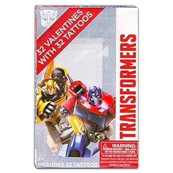 Office Product Transformers 32 Valentines with Tattoos Book
