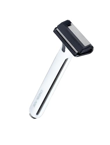 OneBlade Maquinilla de afeitar Core Safety para cabello fino, incluye soporte y 10 repuestos de cuchillas de plumas japonesas de primera calidad,