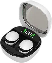 Fones de Ouvido Intra-auriculares para Dormir Fones de Ouvido com Cancelamento de Ruído Fone de Ouvido para Dormir Sem Fio 5.3 Fone de Ouvido para Lap, Branco