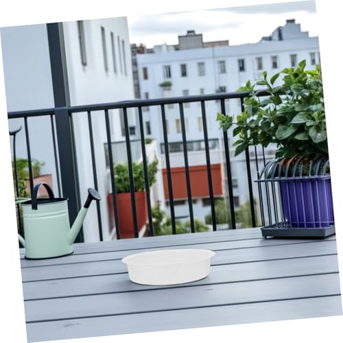 Abreuvoir et facile à nettoyer plateau eau rond pour oiseaux plastique terrasse 6x - 7