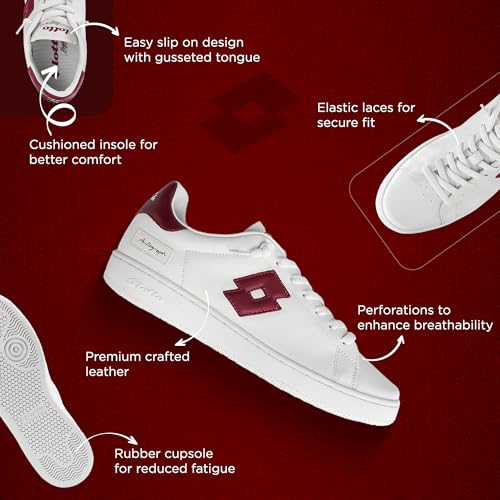 Image of Lotto Men Autograph OG Slip On Leather Sneakers