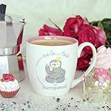 GRUSS & CO Anti-Stress-Tasse Motiv 'Büroqueen' | Tasse mit Spruch, 45 cl, New Bone China | Geschenk Kollegin | 45488