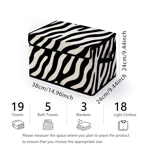 Image of Stackable Storage Bins with Lids,Closet Organizers Fabric Box for Home and Office,Blanket Clothes Organizers,Under Bed Storage Containers 3 Pack