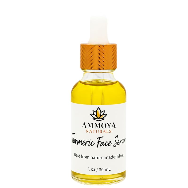 Óleo facial Ammoya Naturals com cúrcuma, ylang ylang, olíbano e óleo de oliva, 30 mL