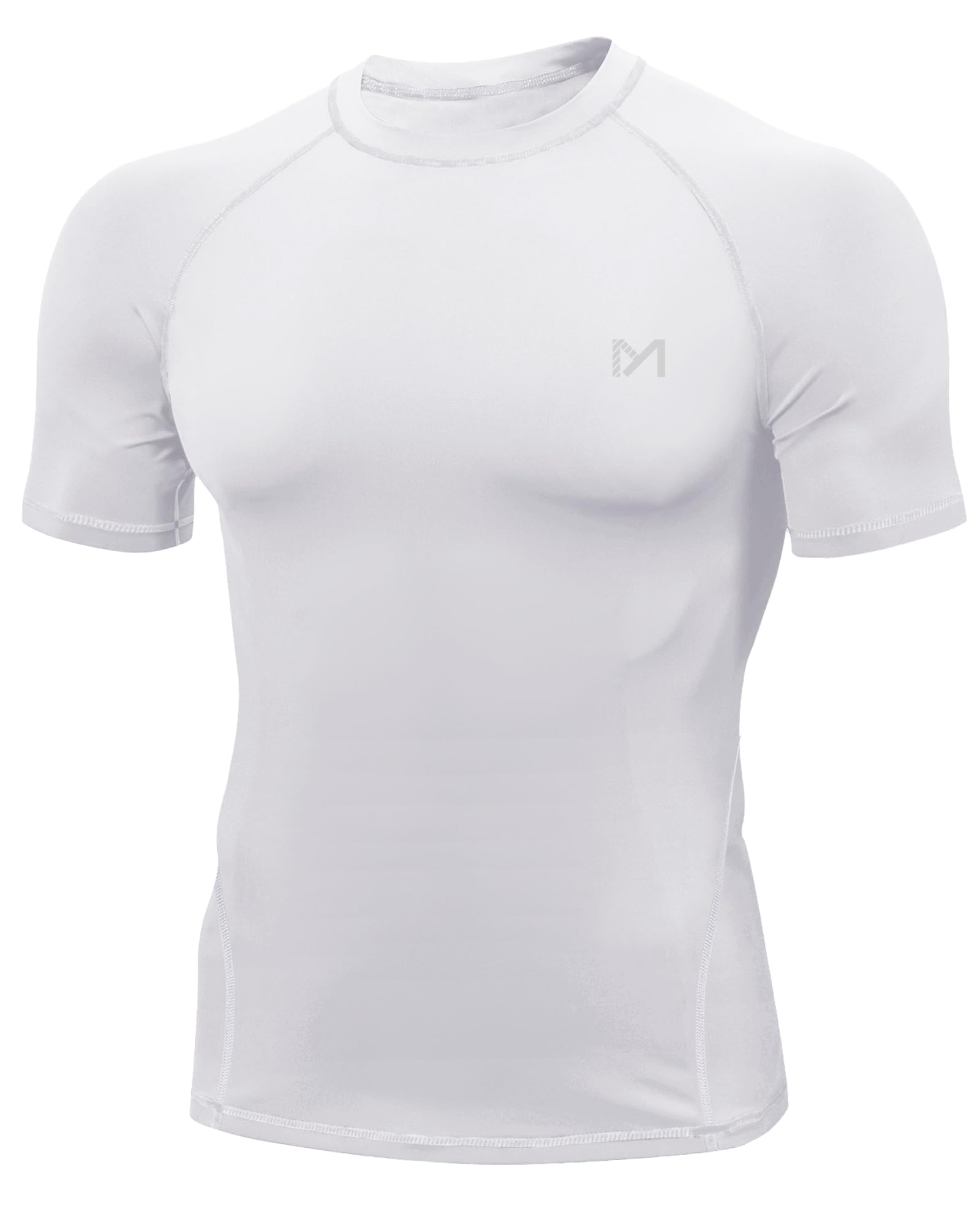 MEETYOO Kompressionsshirt Herren, Funktionsshirt Langarm Fitnessshirt Männer Sportshirt Atmungsaktiv Laufshirt für Laufen Jogging Sport Turnhalle