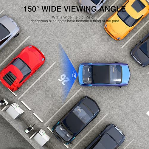 B-Qtech Wireless Backup Camera Digital Signal Rear View Monitor Kit 4.3'' HD 1080P Reverse Cameras for Car Truck RV Pickup Camper Van DIY Parking Guide Lines Waterproof Night Vision