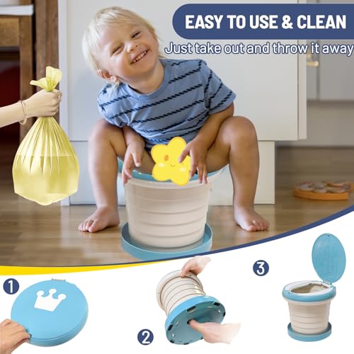Image of Portable Potty for Toddler,Travel Potty Seat for Toddler,Travel Toilet Kids