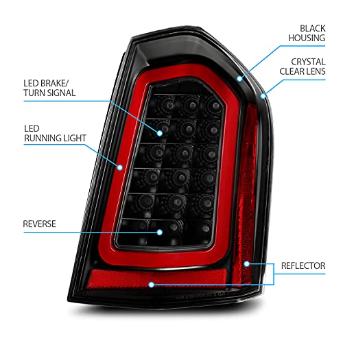 image for AmeriLite Full Intense LED Tail Lights Brake and Resverse Parking Ligh