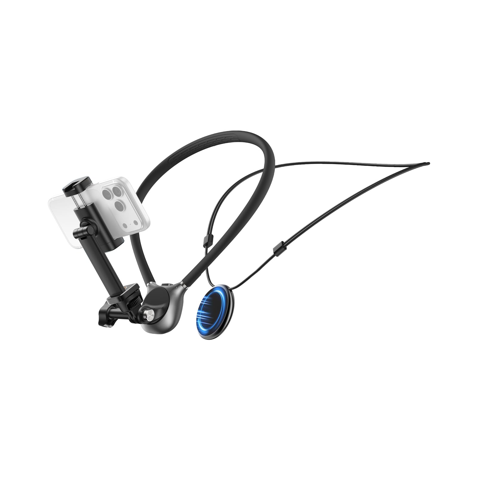 Supporto magnetico per telefono da collo per registrazione video POV fotocamera telefono POV supporto toracico per GoPro DJI Osmo, Pocket 3 Neck Mount, ideale per vlogging, live streaming, cucina