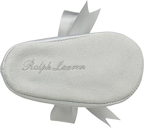 Polo Ralph Lauren girls Briley - K ballet flats, Silver/Metallic, 4 Toddler US4