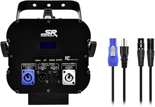 Miniatura 3 de Monoprice Luz de escenario elipsoidal 4 en 1 (RBGW) negra, 200 vatios, alta definición, zoom manual, para teatros, clubes, iglesias, convenciones -